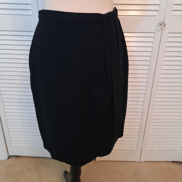 Giorgio Armani virgin wool draped skirt sz 8 *N - Picture 10 of 10